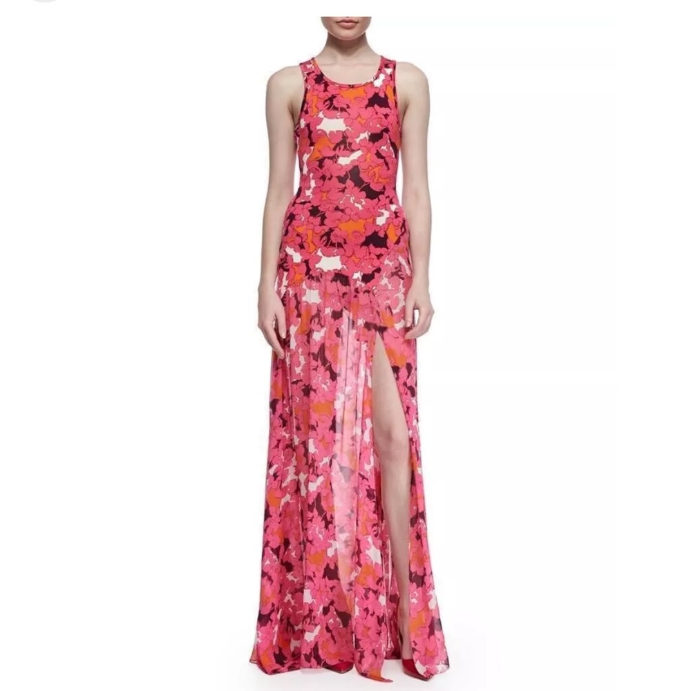 DVF Davina floral silk maxi dress Eden garden size 2